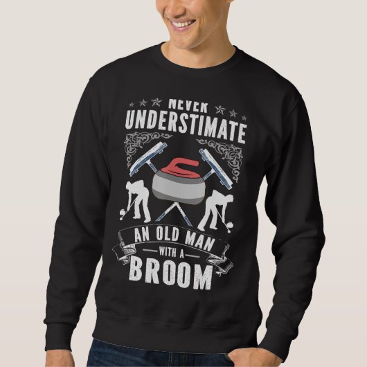 Sweatshirt Never Underestimate An Old Man (Devant)