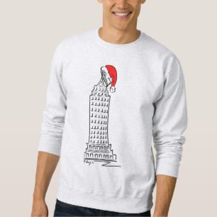 Sweatshirt New York City New YC Christmas Skyscraper Santa Ha