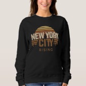 Sweatshirt New York City &   the Rising  Sun (Devant)