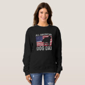Sweatshirt Newfoundland Distressed Patriotic All American USA (Devant entier)