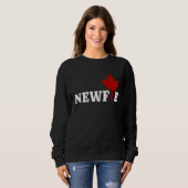Sweatshirt Newfoundland Newfie Maple Leaf Canada Canadian Fla (Devant entier)