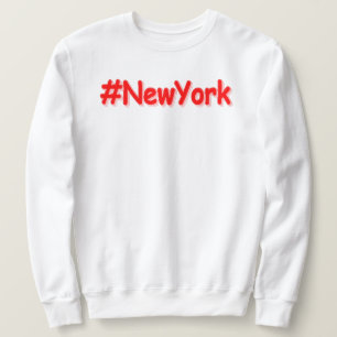 Sweatshirt "#NewYork" Joli design. Commandez dès maintenant 