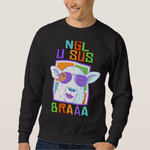 Sweatshirt Ngl U Sus Bro Moutons Portant Des Lunettes De Sole