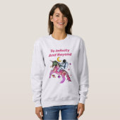 Sweatshirt Nice Astronaut Ride Space Unicorn Horse (Devant entier)