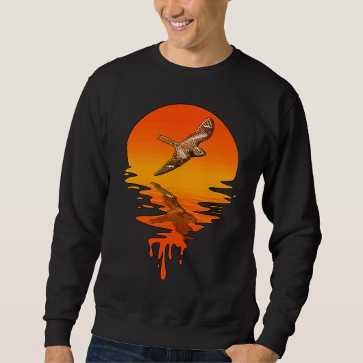 Sweatshirt Nighthawk de style rétro vintage (Devant)