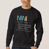 Sweatshirt Nini Never Runs Out Of Hugs and Cookies Grandma (Devant)