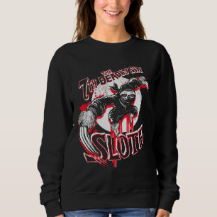 Sweatshirt Ninja Sloth 7 Deademen Péchés Tri Blend