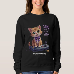 Sweatshirt Niveau 100 Jours d'école Débloqué Célébrez