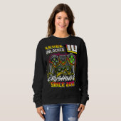 Sweatshirt Niveau 10 Déverrouillé Crushing It 2012 jeu vidéo (Devant entier)