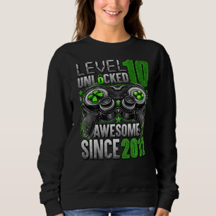 Sweatshirt Niveau 10 déverrouillé stupéfiant depuis 2012 10e 