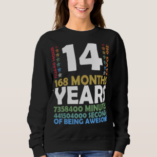Sweatshirt Niveau 14 Jeu vidéo déverrouillé 14e anniversaire