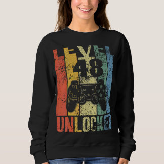 Sweatshirt Niveau 48 Déverrouillé 48e anniversaire pour les j