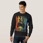 Sweatshirt Niveau 53 Déverrouillé 53e anniversaire pour les j (Devant entier)