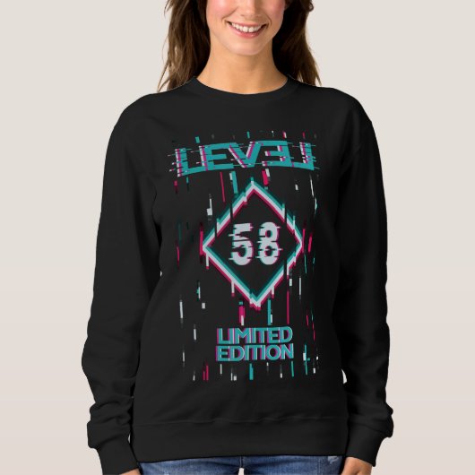 Sweatshirt Niveau Anniversaire 58 Ans Jeu utilisé (Devant)