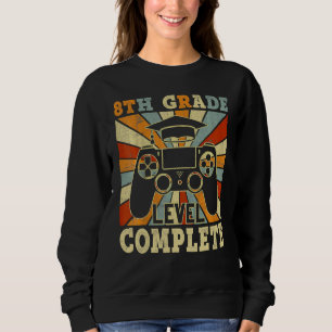 Sweatshirt Niveau de 8e année Niveau Jeux Vidéos Complets Te