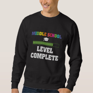Sweatshirt Niveau de fin de collège complet étudiant 