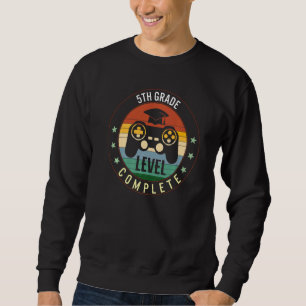 Sweatshirt Niveau d'études de 5e année Gamer vidéo complet 1