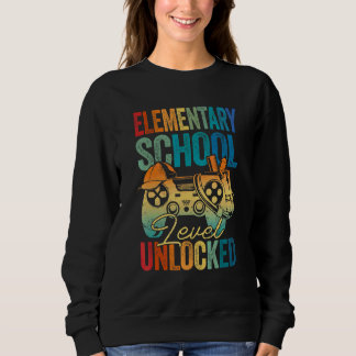 Sweatshirt Niveau Élémentaire Débloqué Jeu De Rentree Scolair