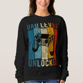 Sweatshirt Niveau papa de Faire-part de grossesse déverrouill