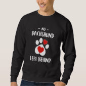 Sweatshirt No Dachshund Left Behind Dog Walker  Dog Walking H (Devant)