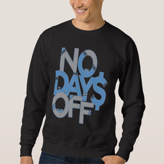 Sweatshirt No Days Off Clothes & Gear Blue & Gray Print Motiv (Devant)