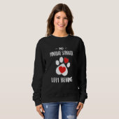 Sweatshirt No Miniature Schnauzer Left Behind Dog Walker (Devant entier)