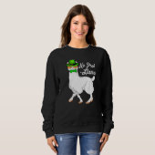 Sweatshirt No Prob Llama Irish Leprechaun Hat St Patricks Day (Devant entier)