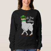 Sweatshirt No Prob Llama Irish Leprechaun Hat St Patricks Day (Devant)