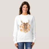 Sweatshirt Noble cerf. Automne (Devant entier)