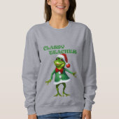 Sweatshirt noël23, grenouille, enseignant, IA générée (Devant)