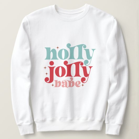 Sweatshirt Noël à Holly Jolly Baby (Design devant)