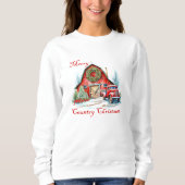 Sweatshirt Noël à la campagne (Devant)