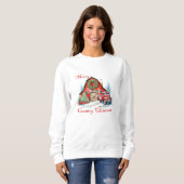 Sweatshirt Noël à la campagne (Devant entier)