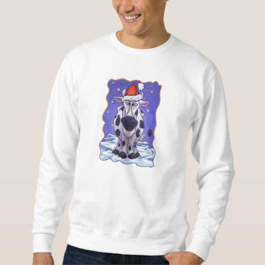 Sweatshirt Noël à la vache (Devant)