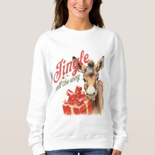Sweatshirt Noël à l'âne mou