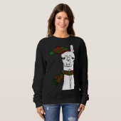 Sweatshirt Noël amusant Llama Cute Llama (Devant entier)