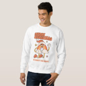 Sweatshirt Noël Arc-en-ciel super - Soyez lumineux et joyeux (Devant entier)