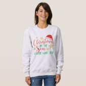 Sweatshirt Noël au bord de la mer (Devant entier)
