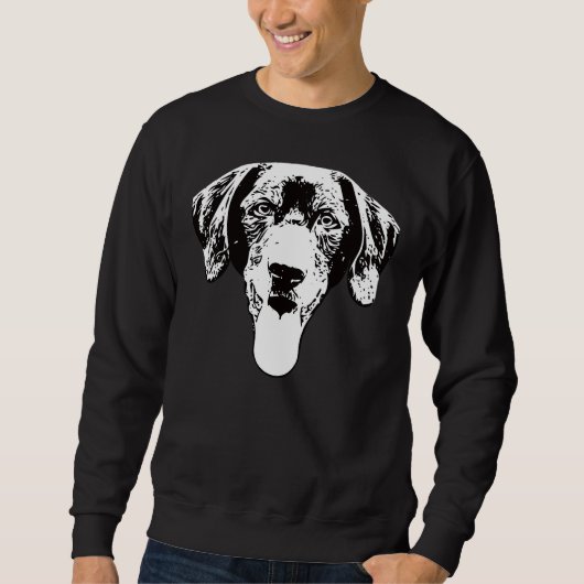 Sweatshirt Noël au Labrador noir (Devant)
