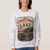 Sweatshirt Noël au Lac Vintage (Devant)