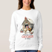 Sweatshirt Noël au poulet mignon (Devant)