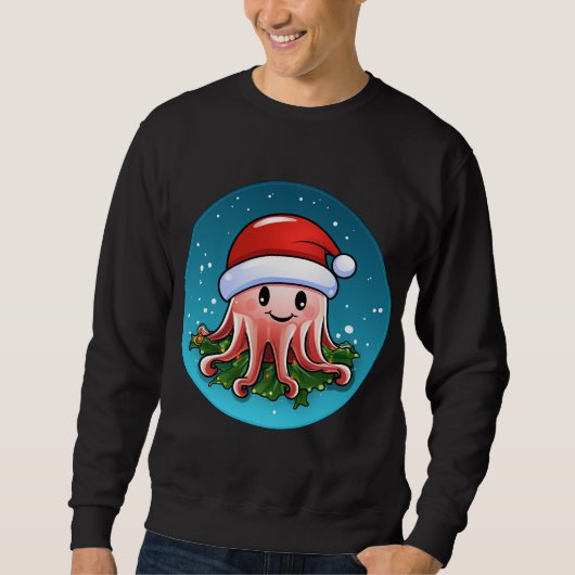 Sweatshirt Noël aux méduses (Devant)