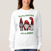Sweatshirt Noël avec mes Gnomies (Devant)
