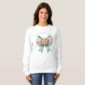 Sweatshirt Noël Bow Noël Ginger Pread Bow Festif (Devant entier)