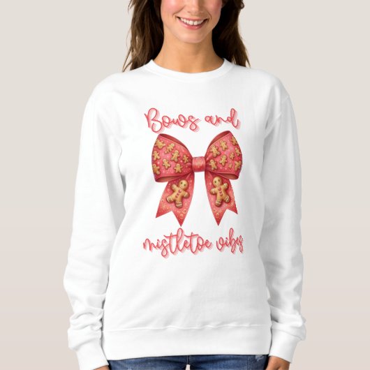 Sweatshirt Noël Bow Noël Ginger Pread Bow Festif (Devant)