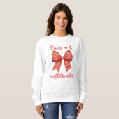 Sweatshirt Noël Bow Noël Ginger Pread Bow Festif (Devant entier)