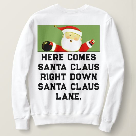 Sweatshirt Noël Bowling (Design dos)