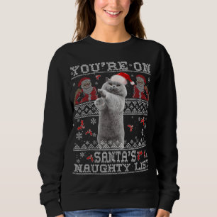 Sweatshirt Noël BRITANNIQUE SHORTHAIR Amoureux des chats Xmas