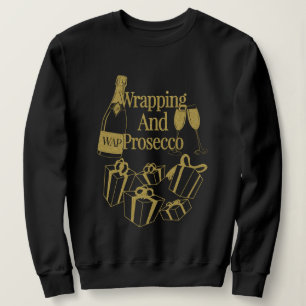 Sweatshirt Noël Cadeau WAP Enveloppement Et Poursuite Vins No