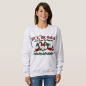 Sweatshirt Noël Carol Eggnog Gnomes Deck Les Halls (Devant entier)